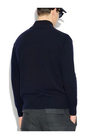 Cardigan in lana vergine blu PAOLO PECORA | A043F0046462